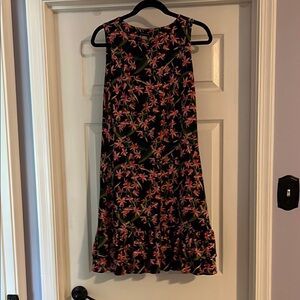 Tommy Hilfiger Black Dress with Pink Floral Pattern